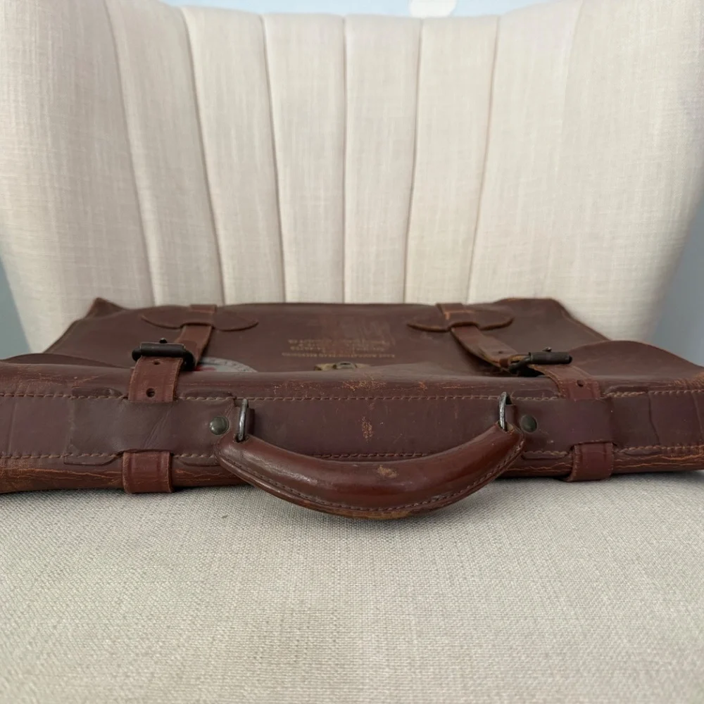 Case Navigation DEAD RECKONING type A-4 vintage Wright Leather WWII briefcase